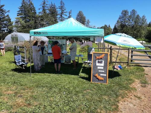 LRES's booth at Lavender FestivalShamrock Farms 2022