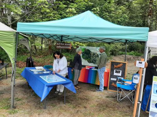 Getting ready for the next rush of people at the River Never Sleeps Festival